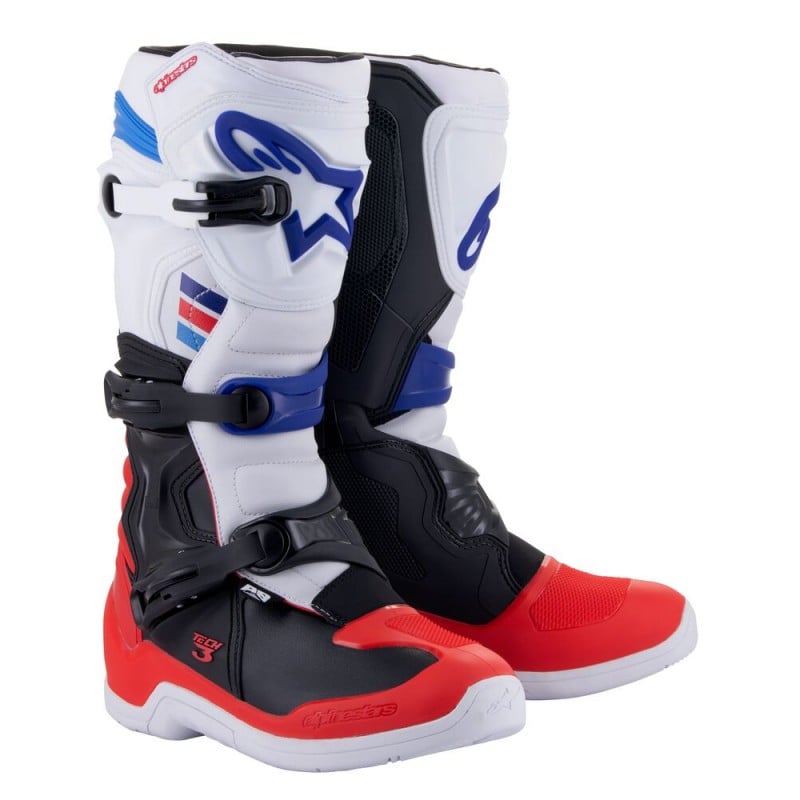 botas-alpinestars-tech-3-color-blanco-rojo-brillante-azul-oscuro